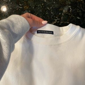 white brandy crewneck